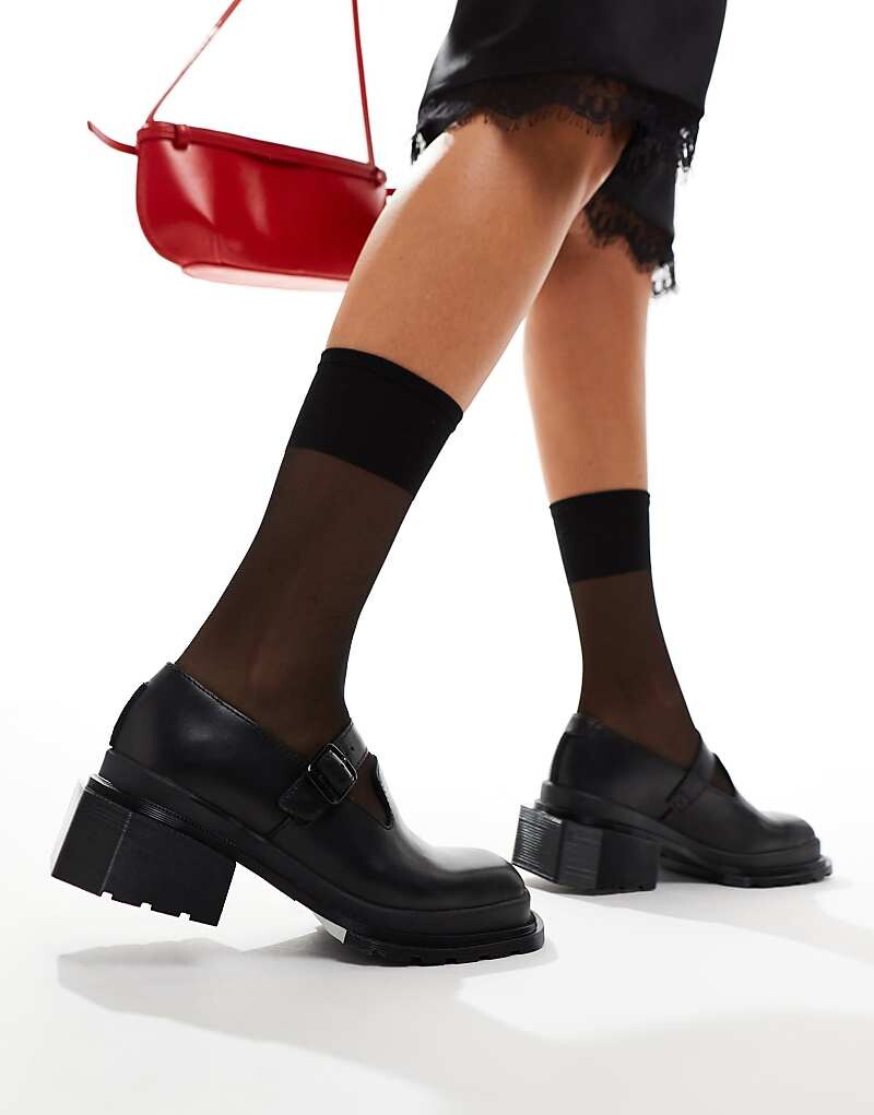 Доктор Martens – Maybole – Черные кожаные туфли Мэри Джейн