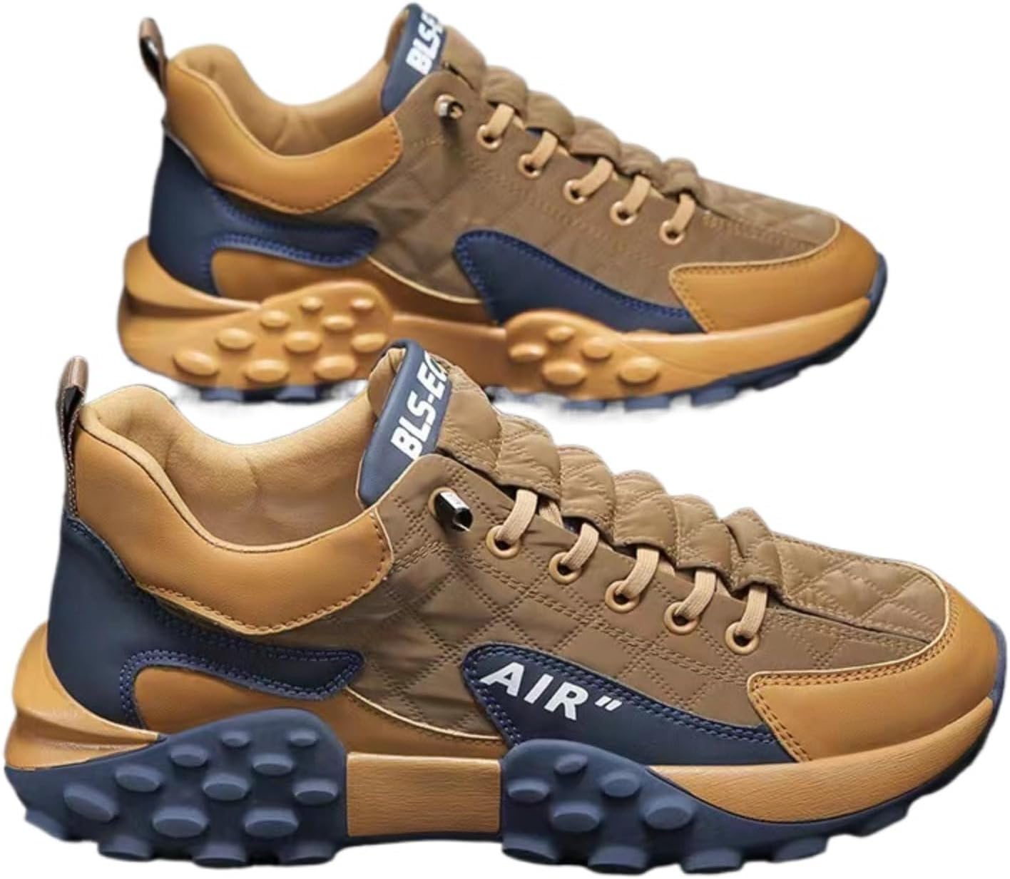 

Мужские массивные кроссовки Dad Shoes весна/осень 2025, дышащие беговые кроссовки, нескользящие, легкие, с низкой платформой и эластичным воротником для бега и повседневной носки Azttoztto, хаки