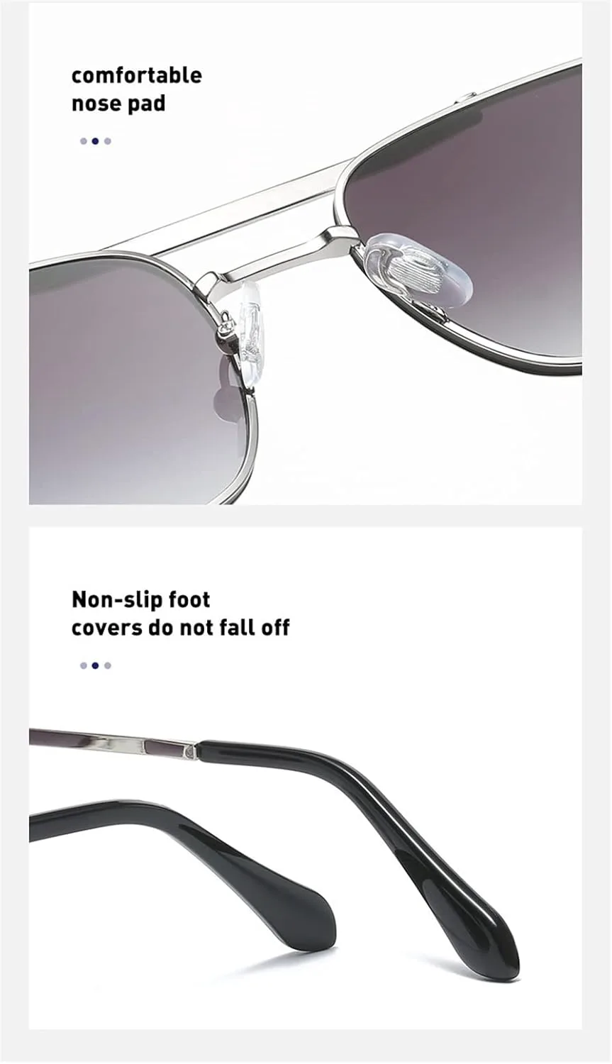 

GAOXIN Модные металлические квадратные солнцезащитные очки для мужчин и женщин, для активного отдыха, уличной фотосъемки и декоративных целей (Цвет: B, Размер: 1), B