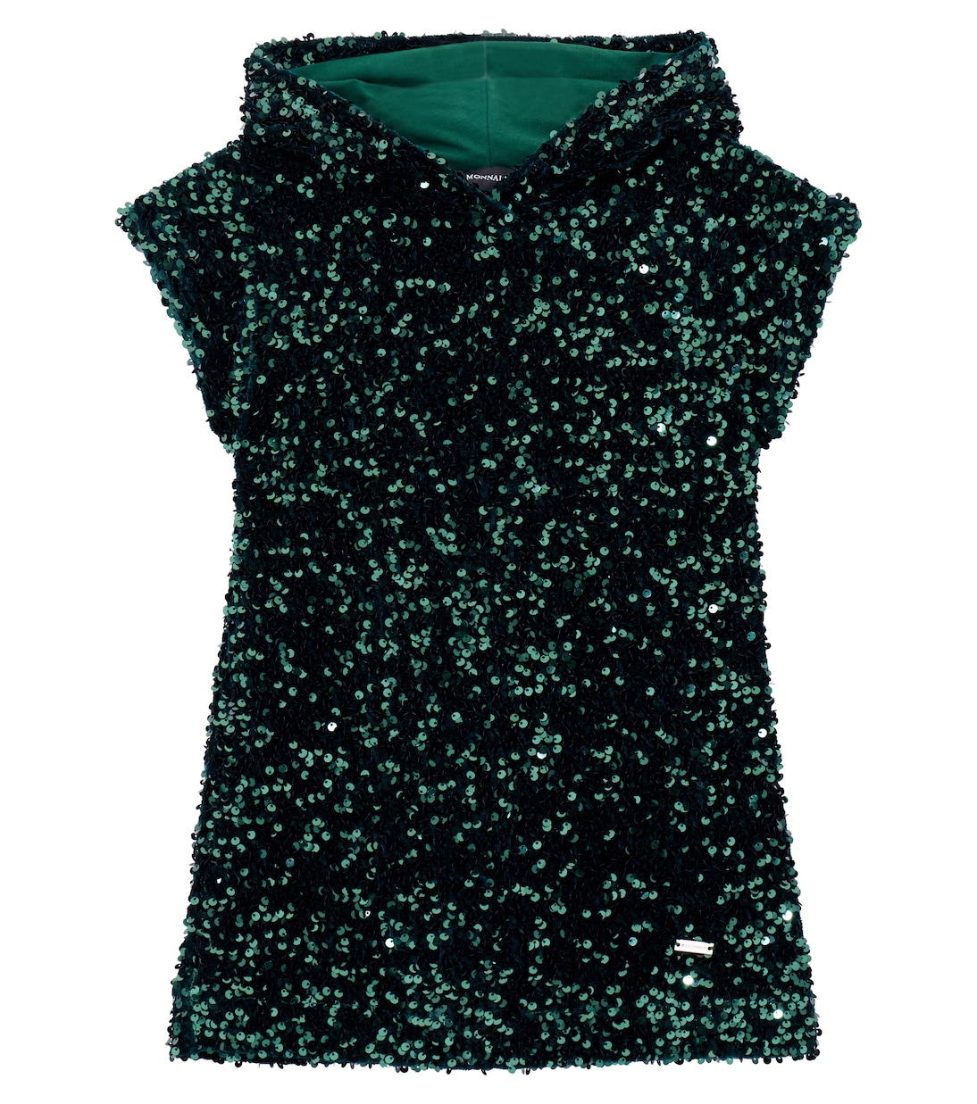 

Платье из джерси с пайетками Monnalisa, Verde Bosco