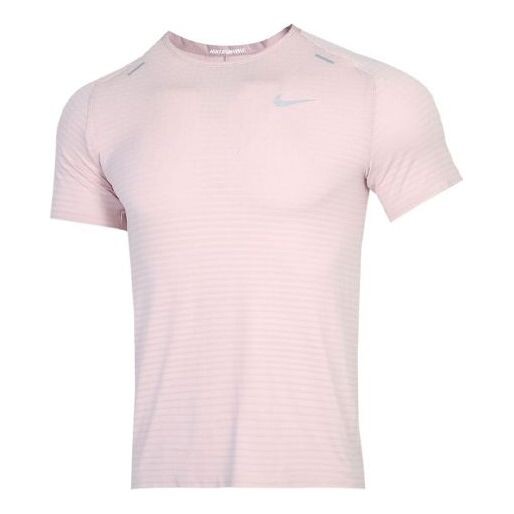 

Футболка techknit ultra light breathable running short sleeve pink light pink Nike, розовый
