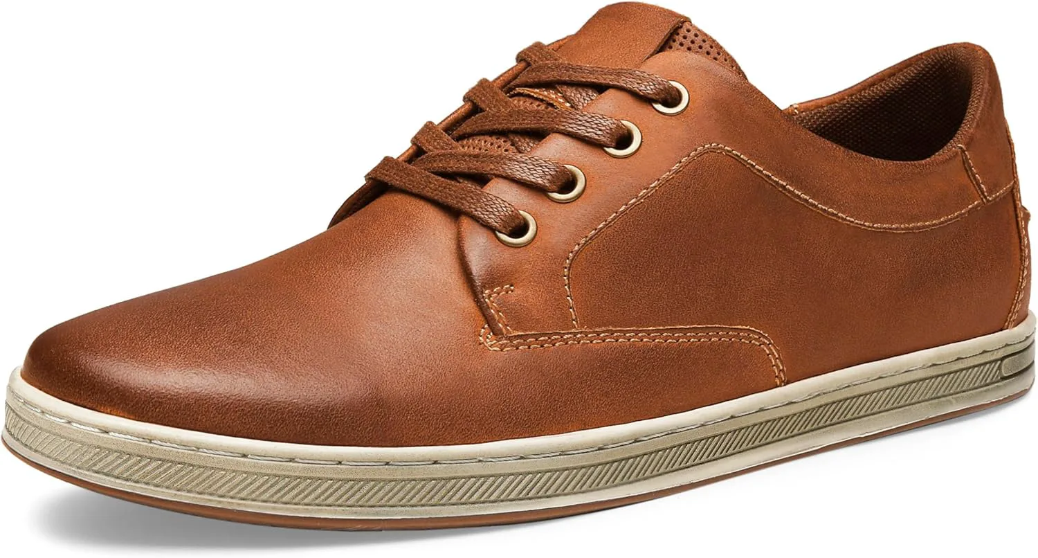 

Мужские модные кроссовки Jousen из кожи, ретро, повседневные, дышащие, нарядные мужские кроссовки, коричневый