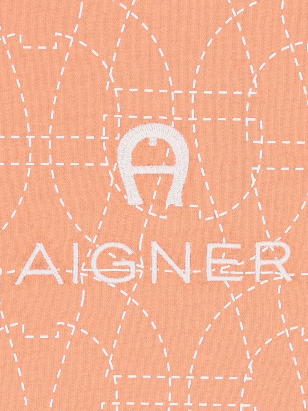 Футболка с графическим принтом Aigner Kids, оранжевый — фото 3