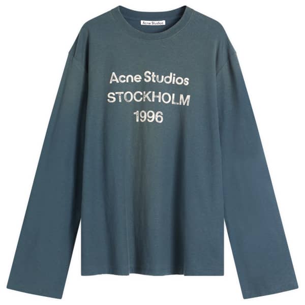 

Футболка с длинным рукавом Edden 1996 года Acne Studios, синий