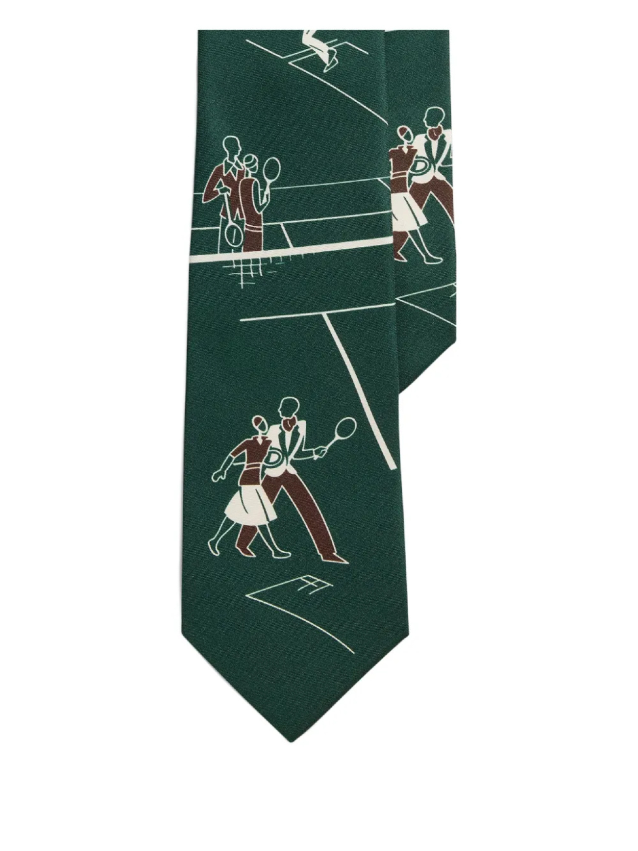 

Ralph Lauren Purple Label галстук с принтом Deco Tennis Scenic, зеленый