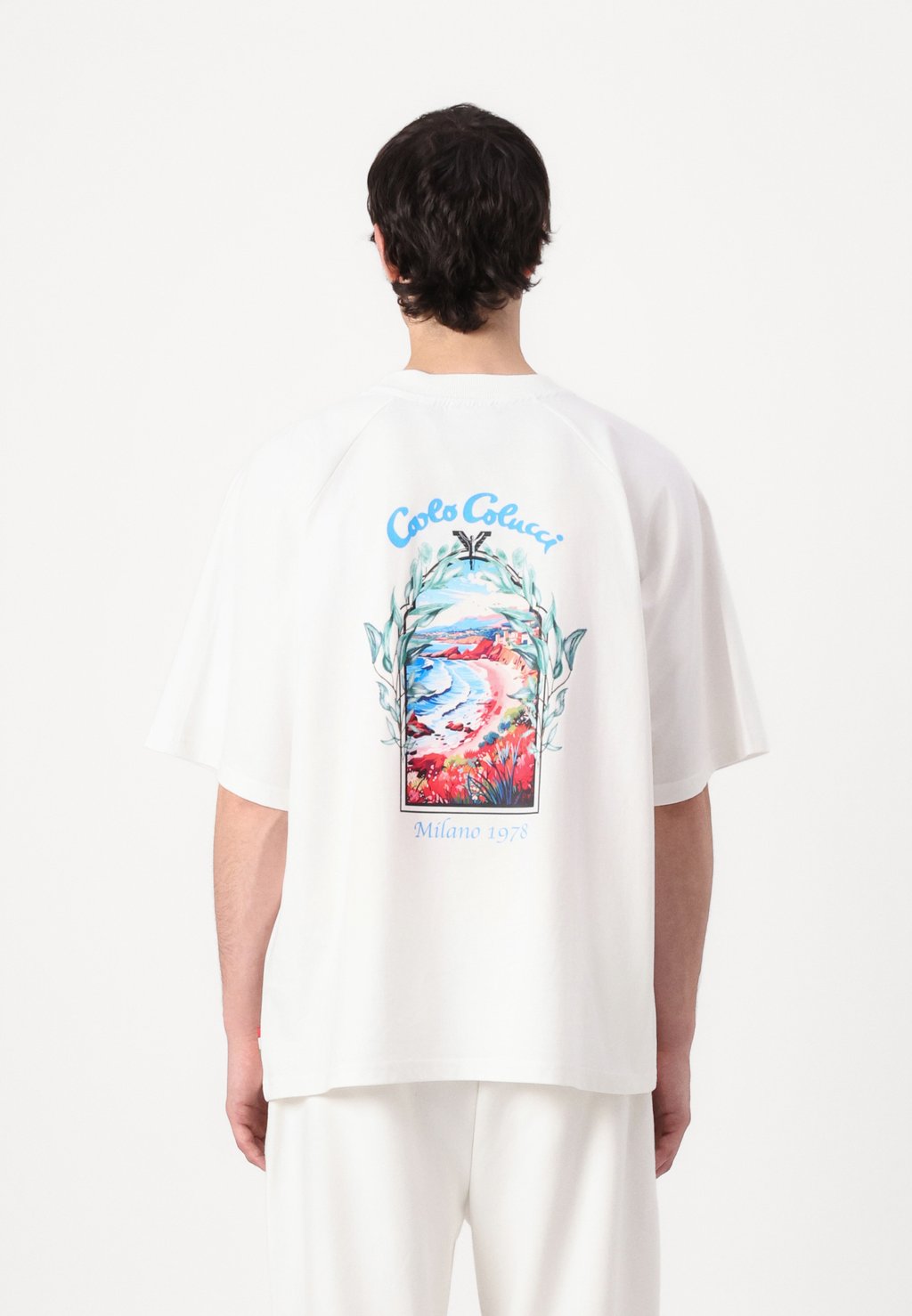 

Футболка с принтом UNISEX Carlo Colucci, кремовый