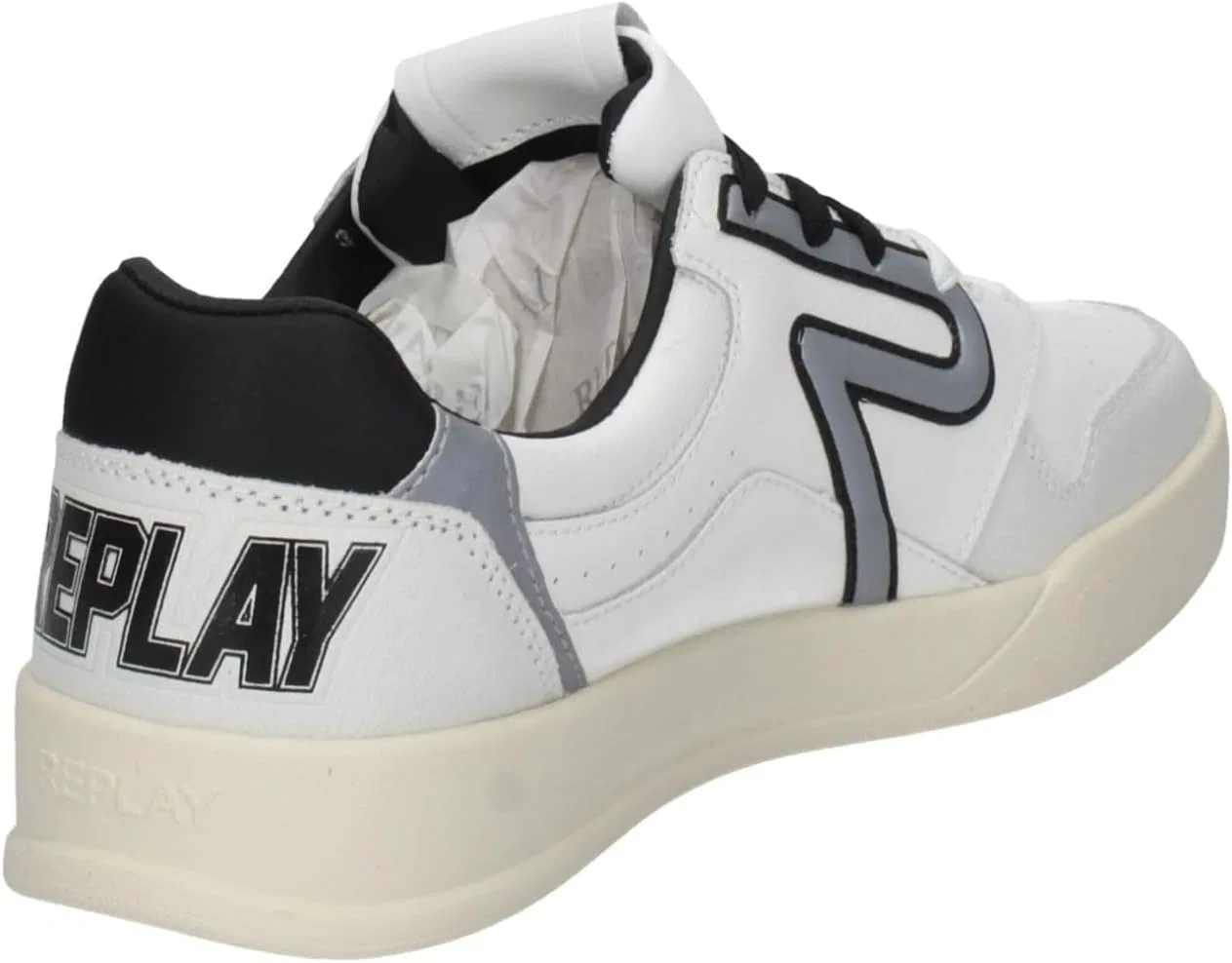 Кроссовки Replay Herren Oyzone UnionSneaker, 062 White Black — фото 3