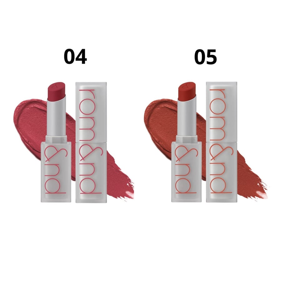 

Набор из 2 матовых помад rom&nd Zero Matte Lipstick 2 x 3 г: 04 Before sunset + 05 Evening