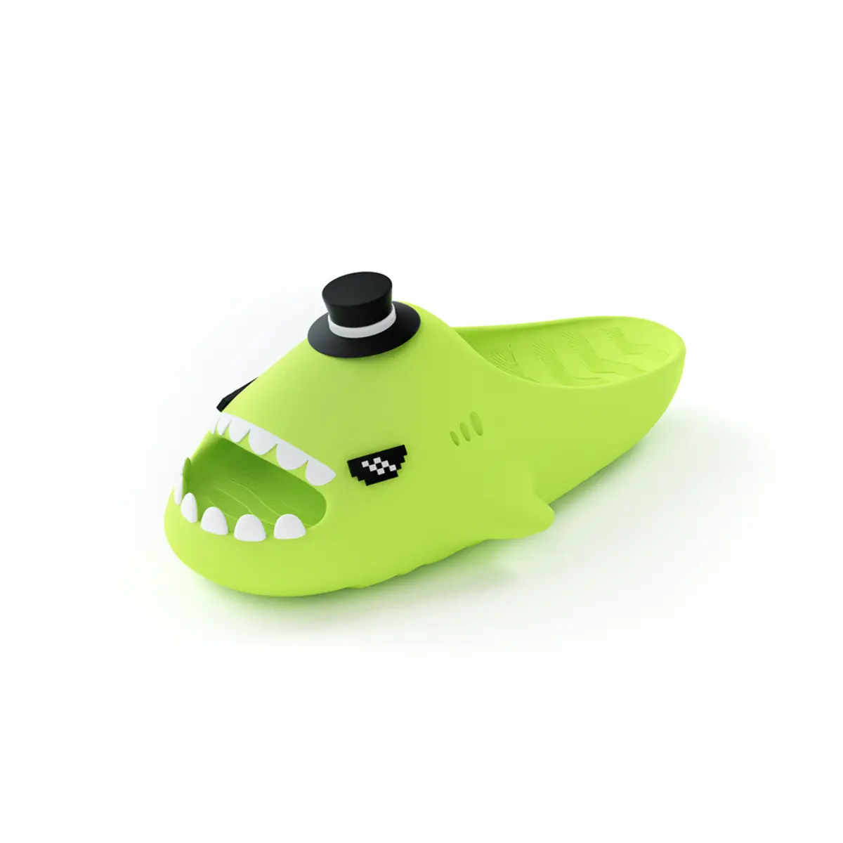 

HelloSlippers Акулки Слайдеры Унисекс Неоново-зеленые, цвет Neon Green