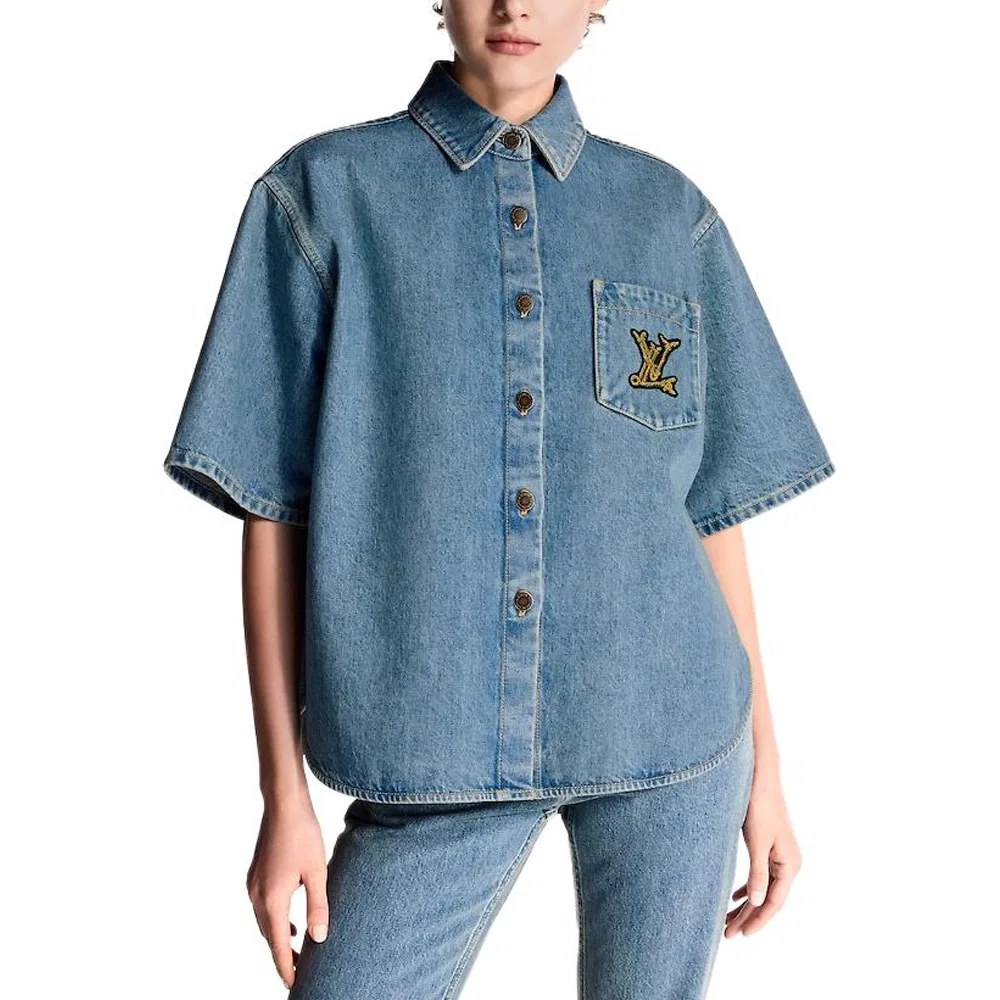 Рубашка SS25 Women's Blue LOUIS VUITTON — фото 3