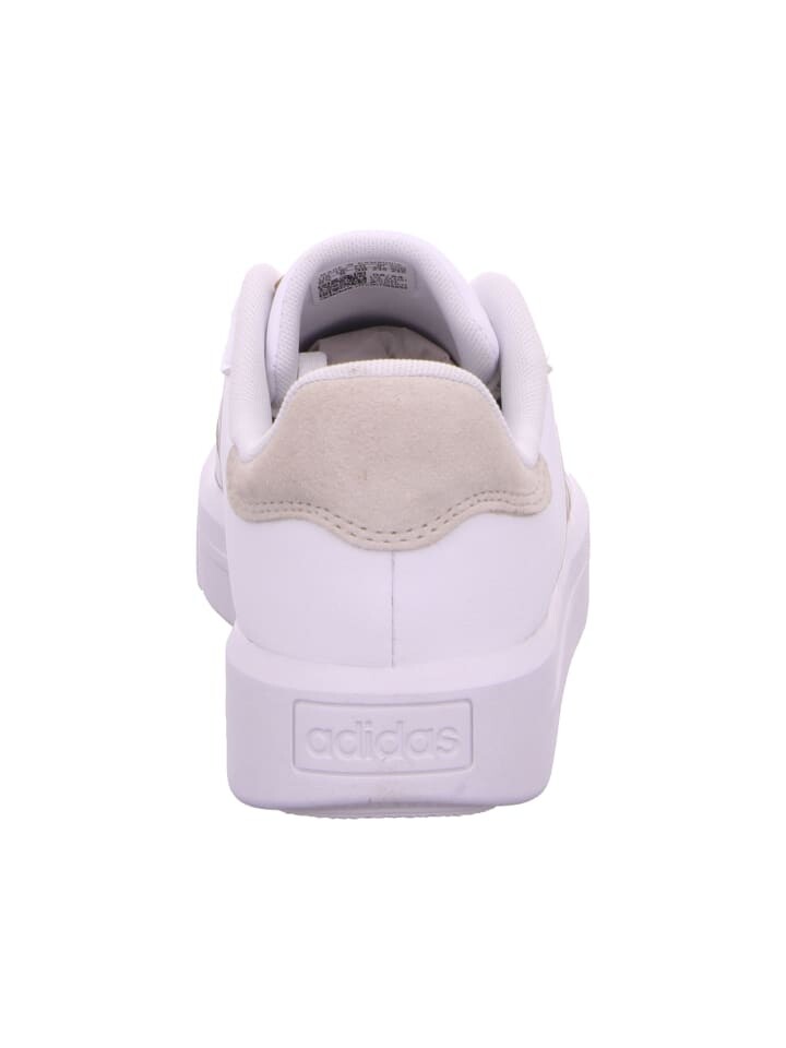 Кроссовки на шнуровке adidas Lowtop-Sneaker Court Platform, цвет cloud white/champagne metallic/aluminium — фото 2