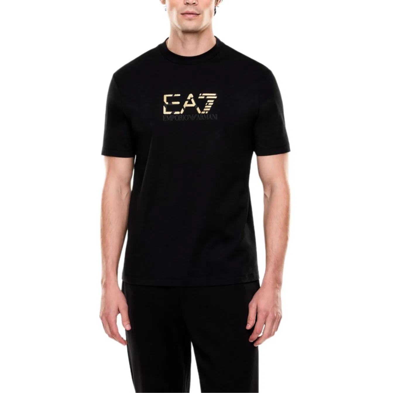 Футболка EMPORIO ARMANI EA7 мужская черная — фото 3