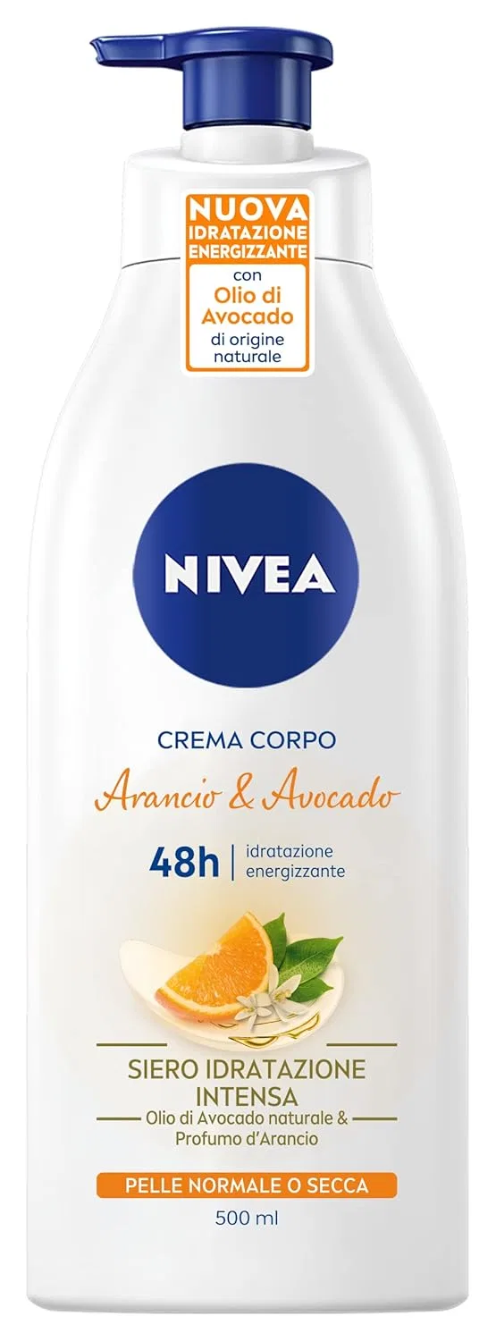 Увлажняющий крем для тела NIVEA Orange & Avocado с помпой, 500 мл Nivea