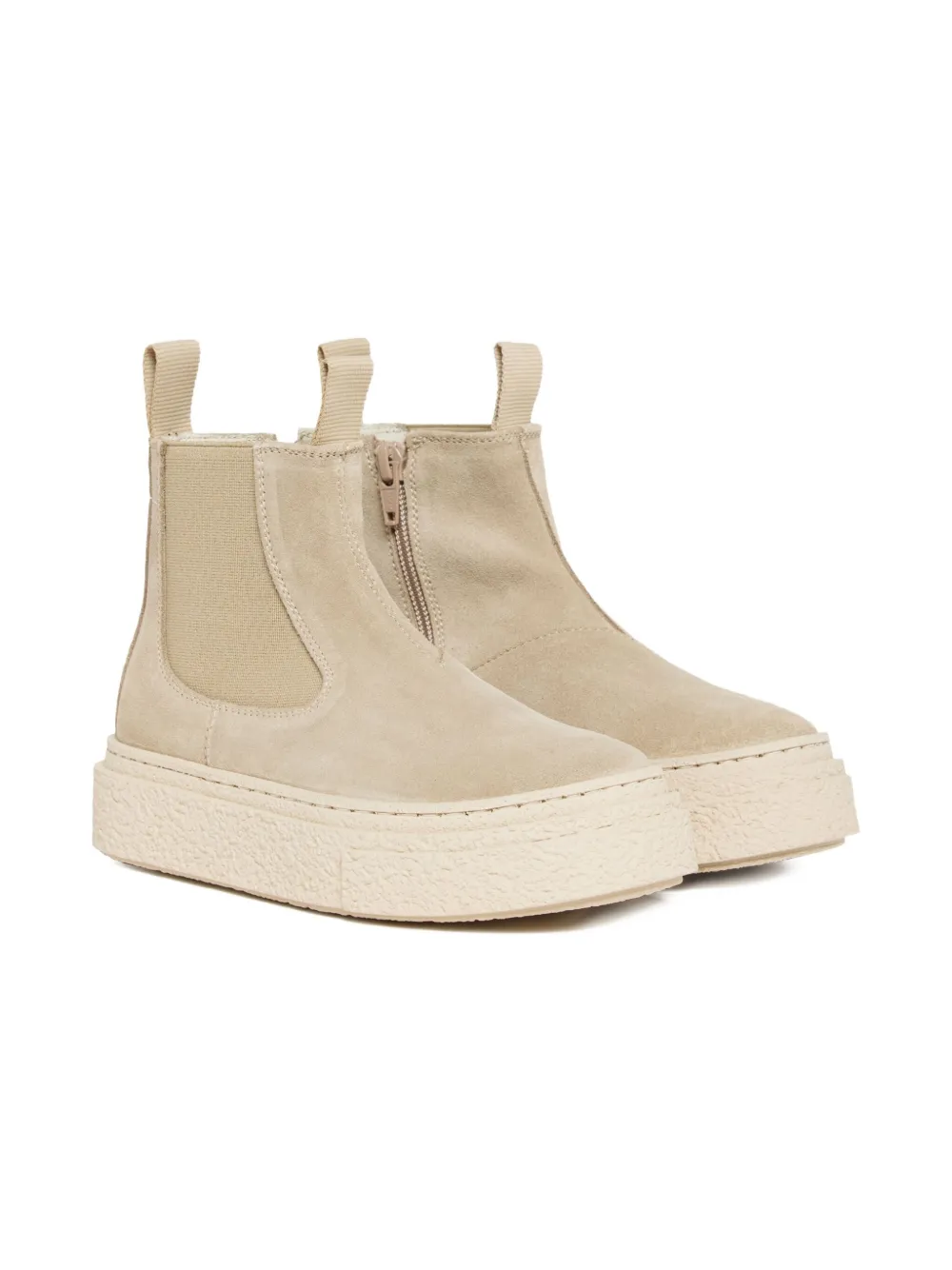 

Ботинки на платформе с застежкой-молнией MM6 Maison Margiela Kids, нейтральный