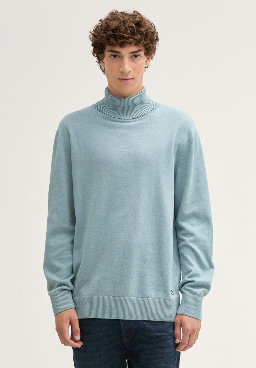 

Джемпер BASIC ROLLKRAGEN TOM TAILOR DENIM, мятный