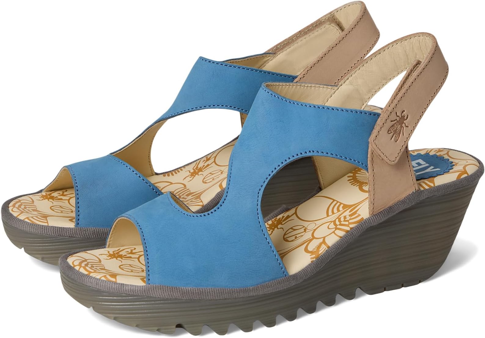Туфли FLY LONDON Women's YOXA576FLY, Blue/Natural