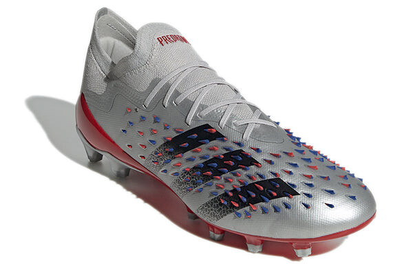 Кроссовки Predator Freak 20.1 л ag Adidas, серебряный — фото 3