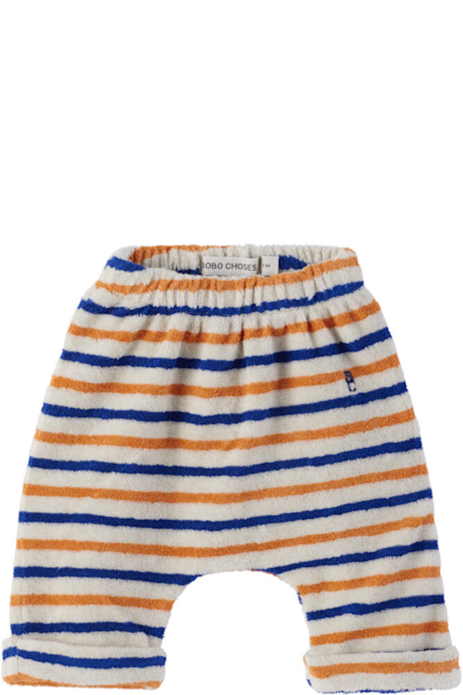 

Детские полосатые махровые брюки для дома Off-White Bobo Choses