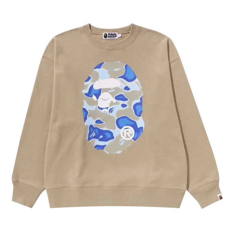 

Толстовка BAPE Liquid Camo Ape Head Relaxed Fit Crewneck Sweat 'Beige'