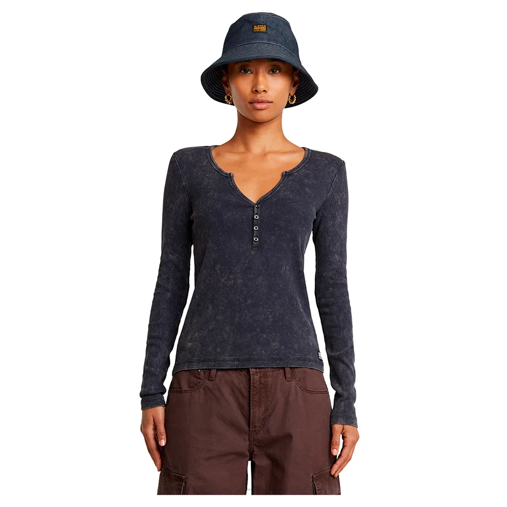 

Футболка G-Star Deep Henley, синий