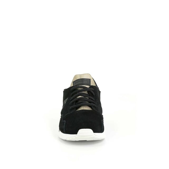 Lcs r черные женские кроссовки с чистым металликом Le Coq Sportif, черный — фото 2