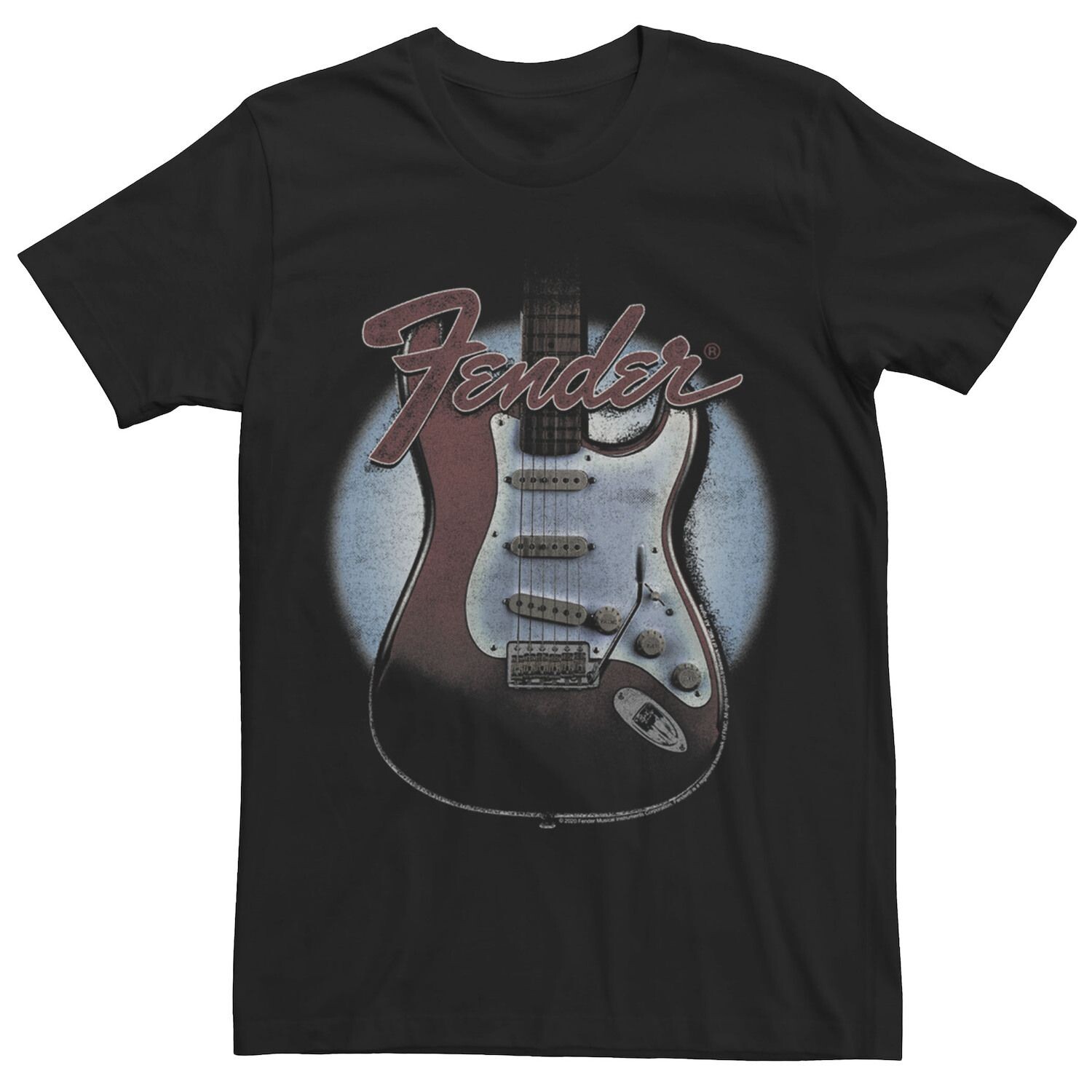 

Мужская винтажная футболка Fender Guitar Lockup Licensed Character