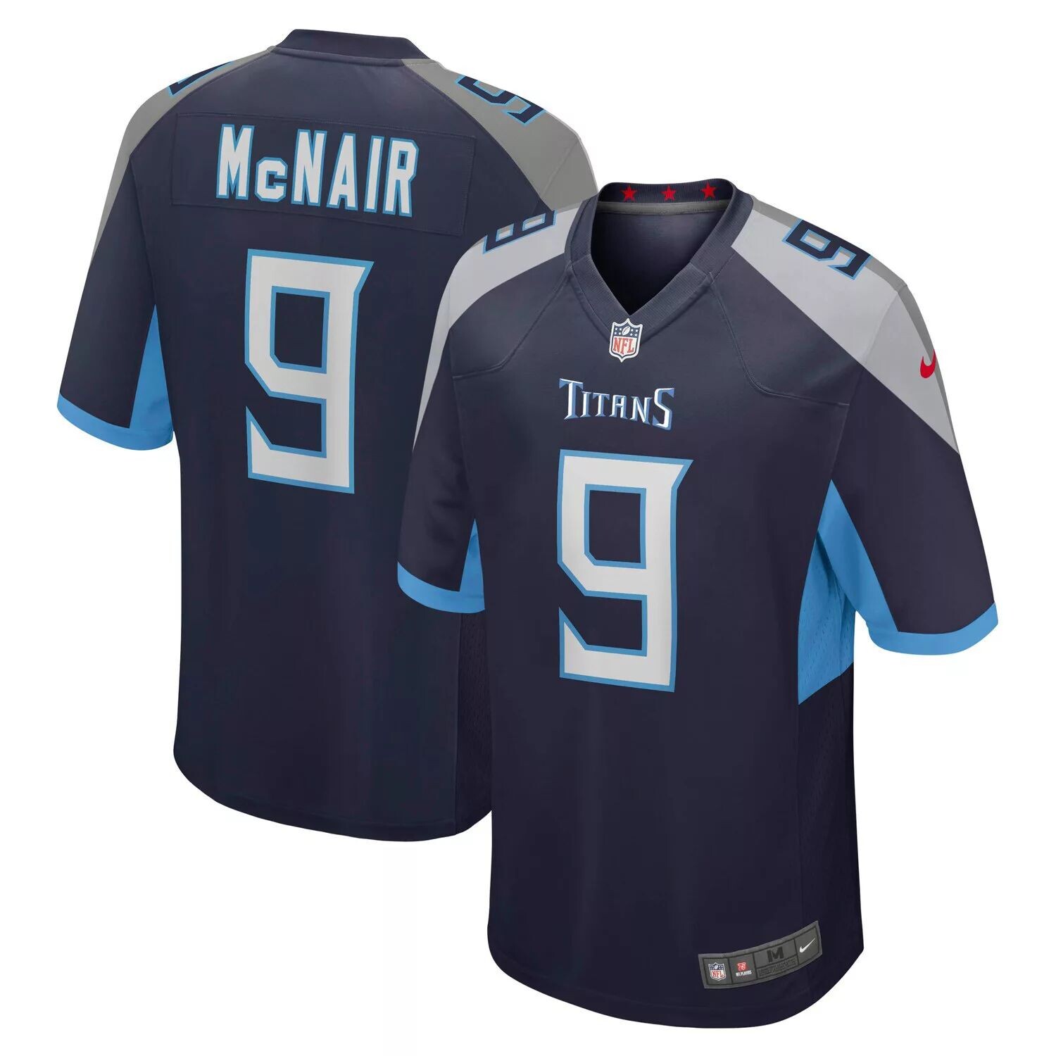 

Мужская футболка для пенсионера Steve McNair Navy Tennessee Titans Game Nike