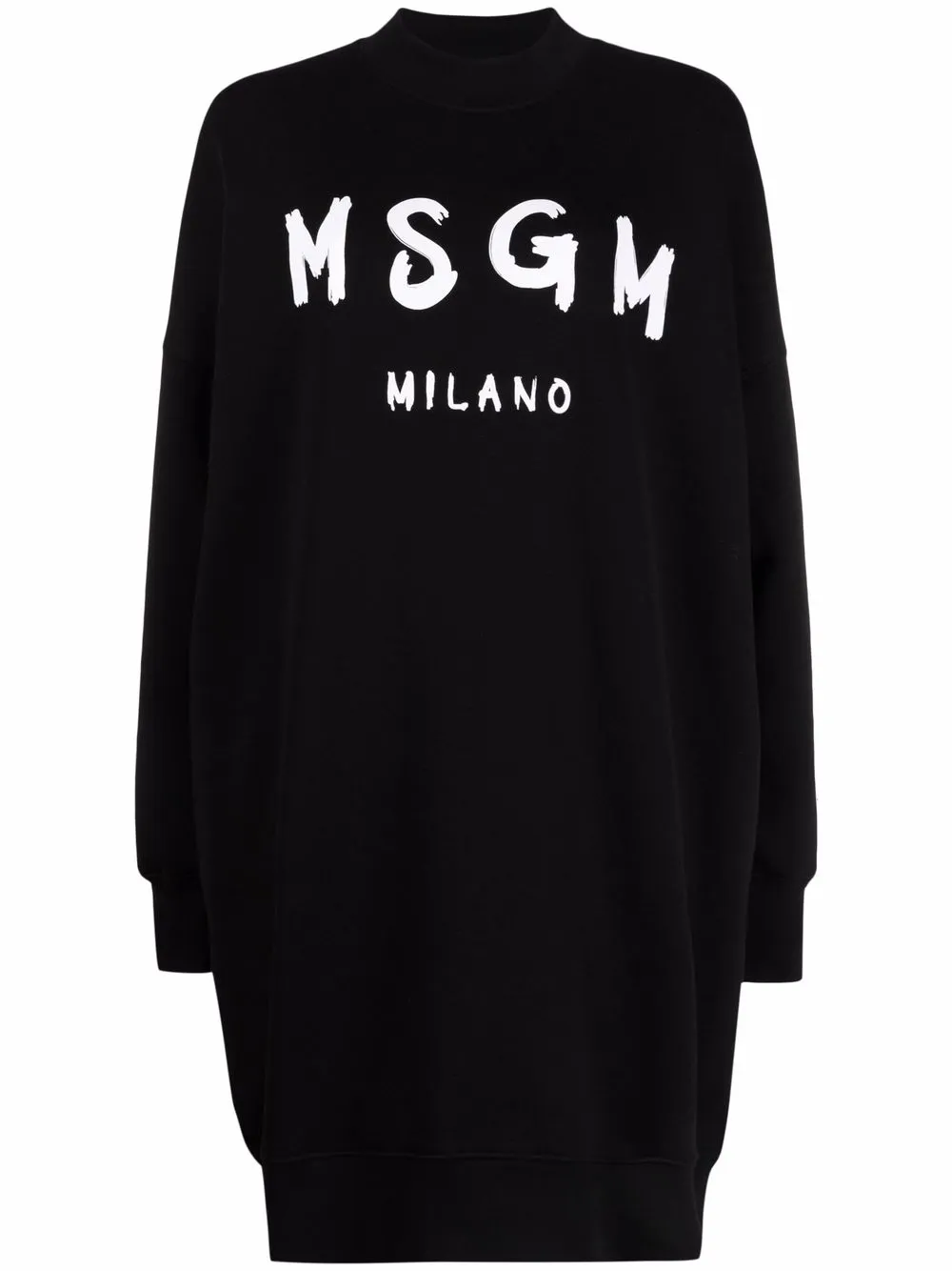 

Платье-толстовка с логотипом MSGM, черный
