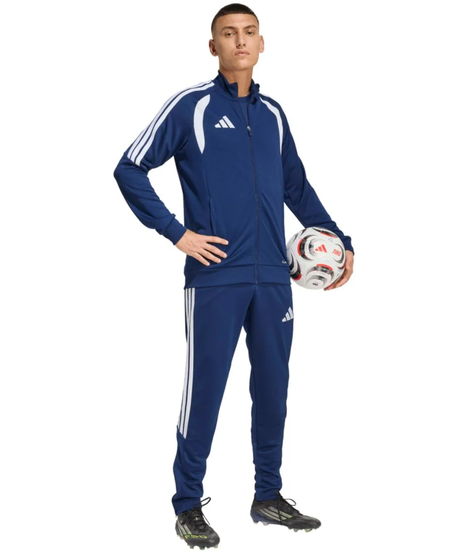 Мужские тренировочные брюки Tiro 26 League со средней посадкой Adidas, team темно-синий/белый — фото 2