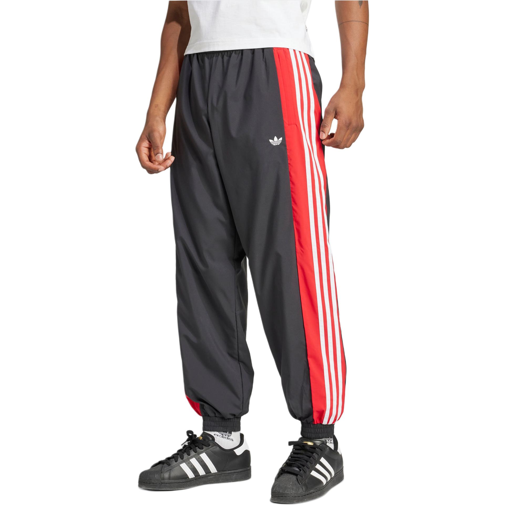 Утепленные спортивные штаны Adidas Originals, красный — фото 4