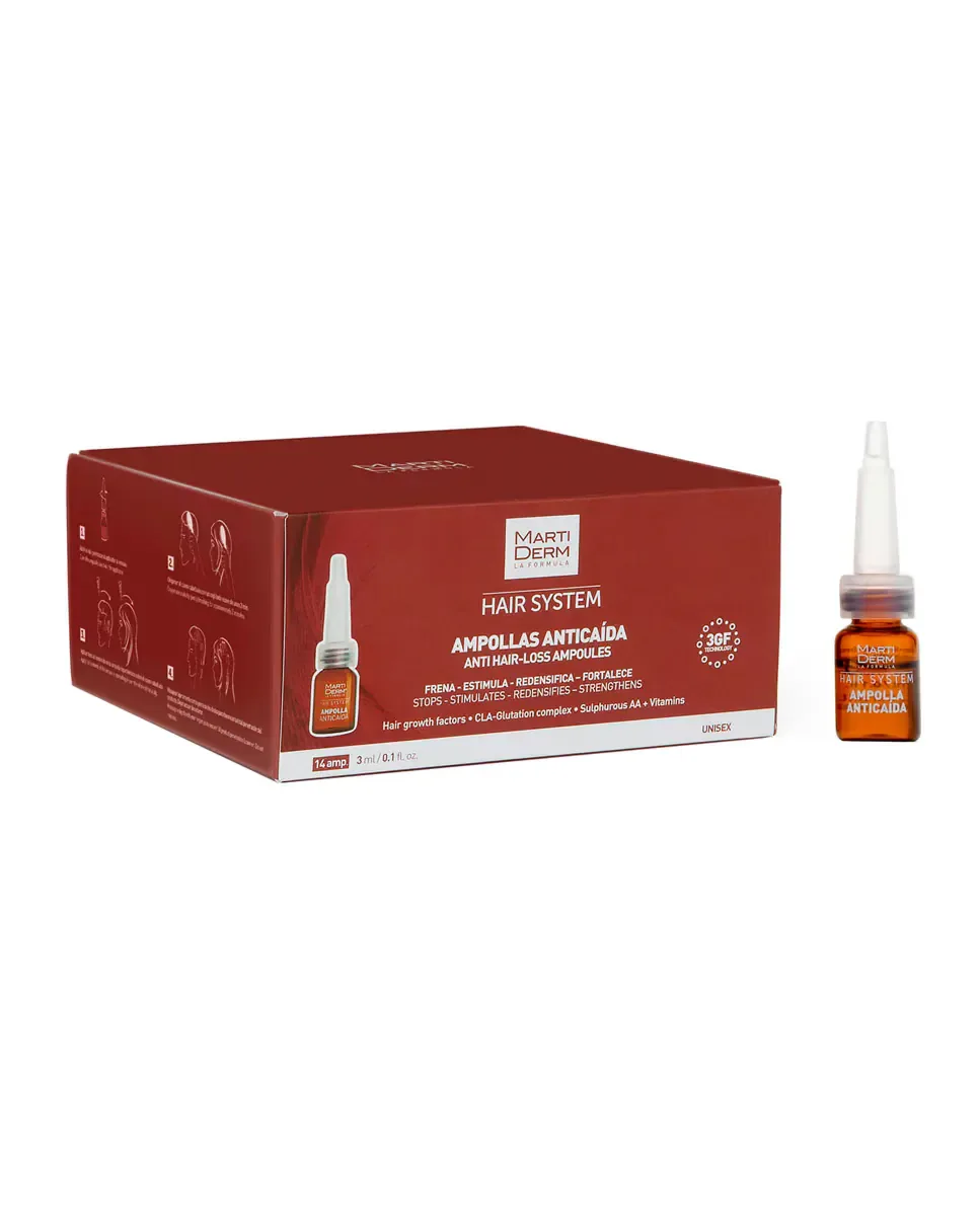 14 ампул против выпадения волос Hair System Hair System Martiderm