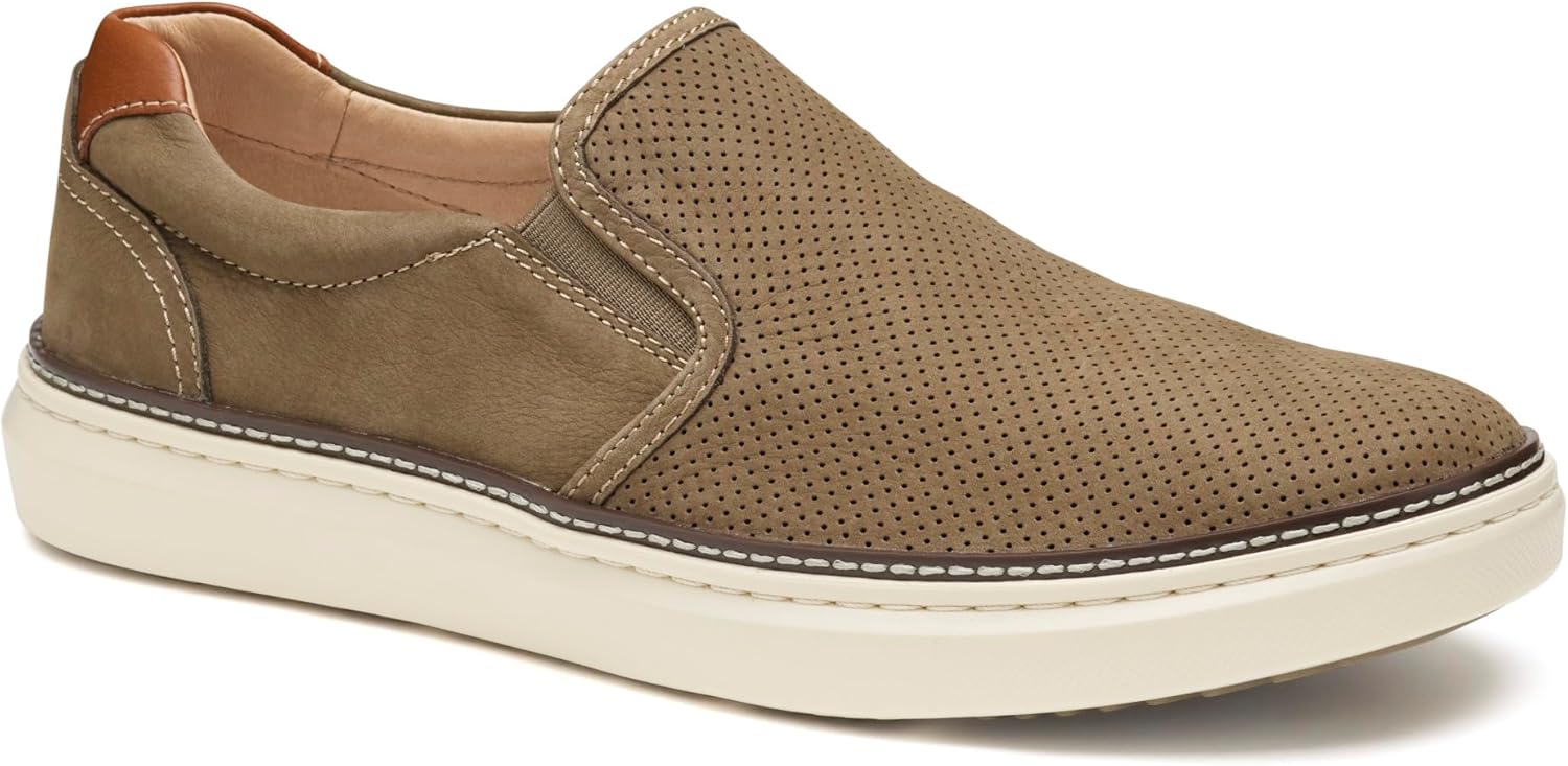 

Мужские повседневные туфли с перфорацией Johnston Murphy Culling 2 без шнурков Johnston & Murphy, Taupe Suede