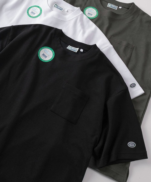 

Футболка с коротким рукавом, карманом и овальной нашивкой Discus, черная