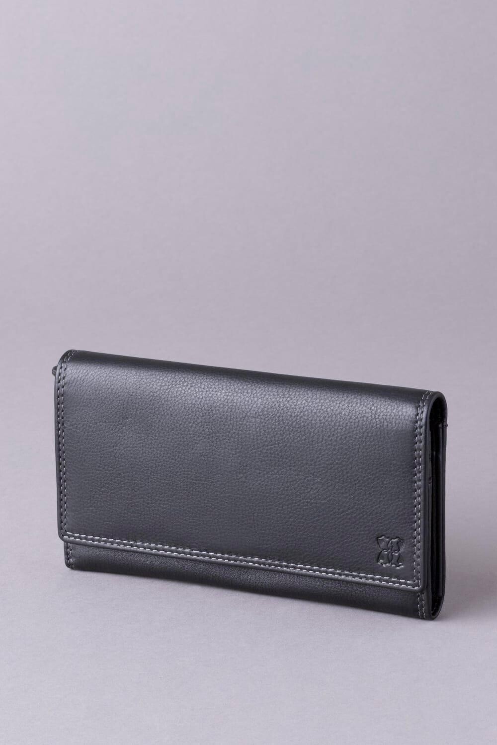 

Большой кожаный кошелек Lakeland Leather, черный