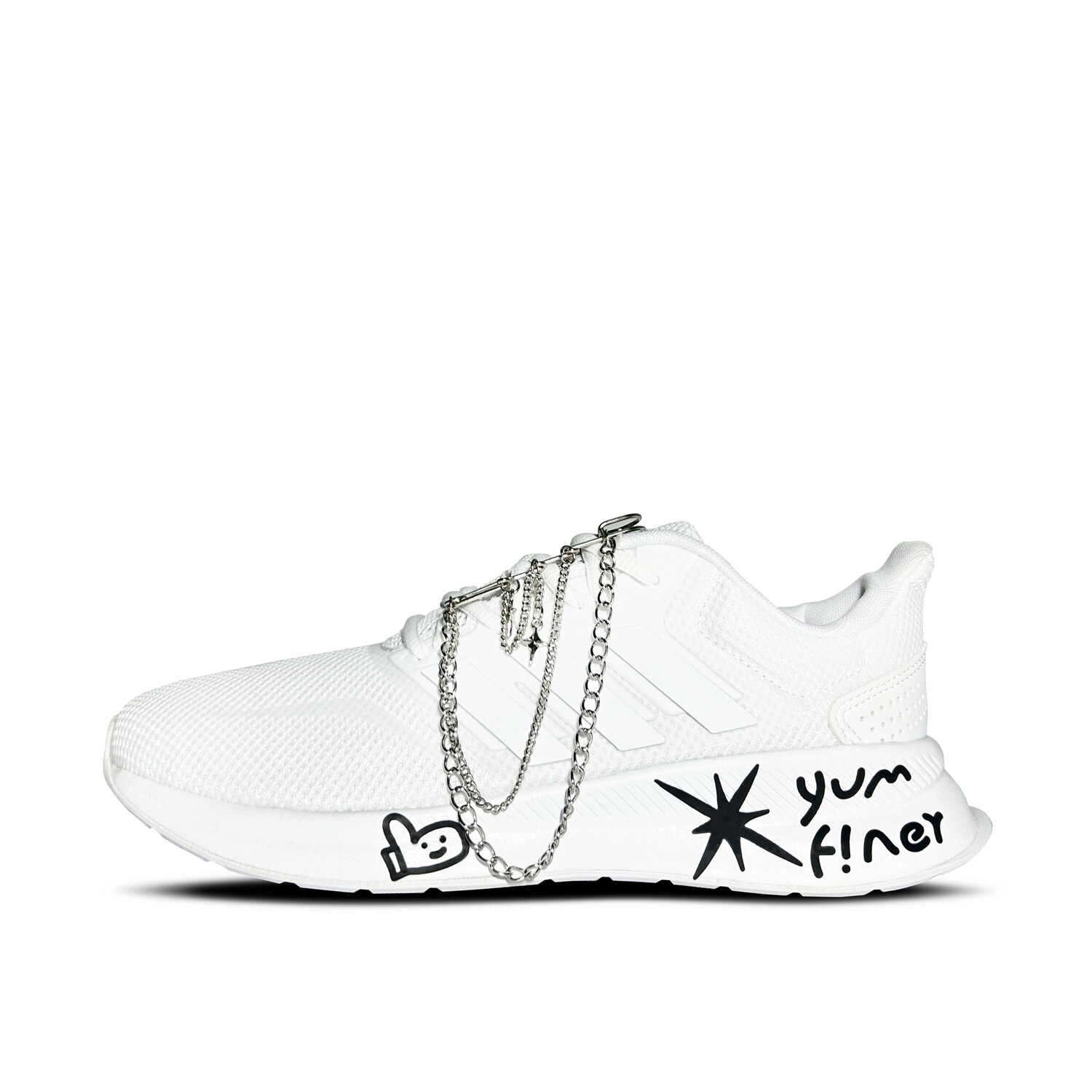 

Кроссовки Runfalcon 1.0 мужские с низким верхом белого цвета Adidas