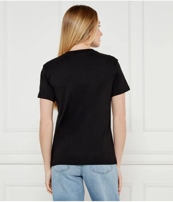 Футболка с логотипом героя Regular fit Calvin Klein, черный — фото 3