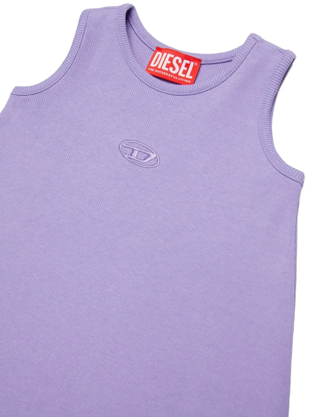 Платье с вышивкой Daspyb Diesel Kids, фиолетовый — фото 3