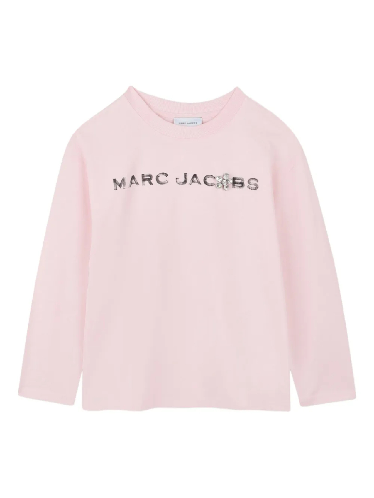

Marc Jacobs Kids лонгслив с логотипом, розовый