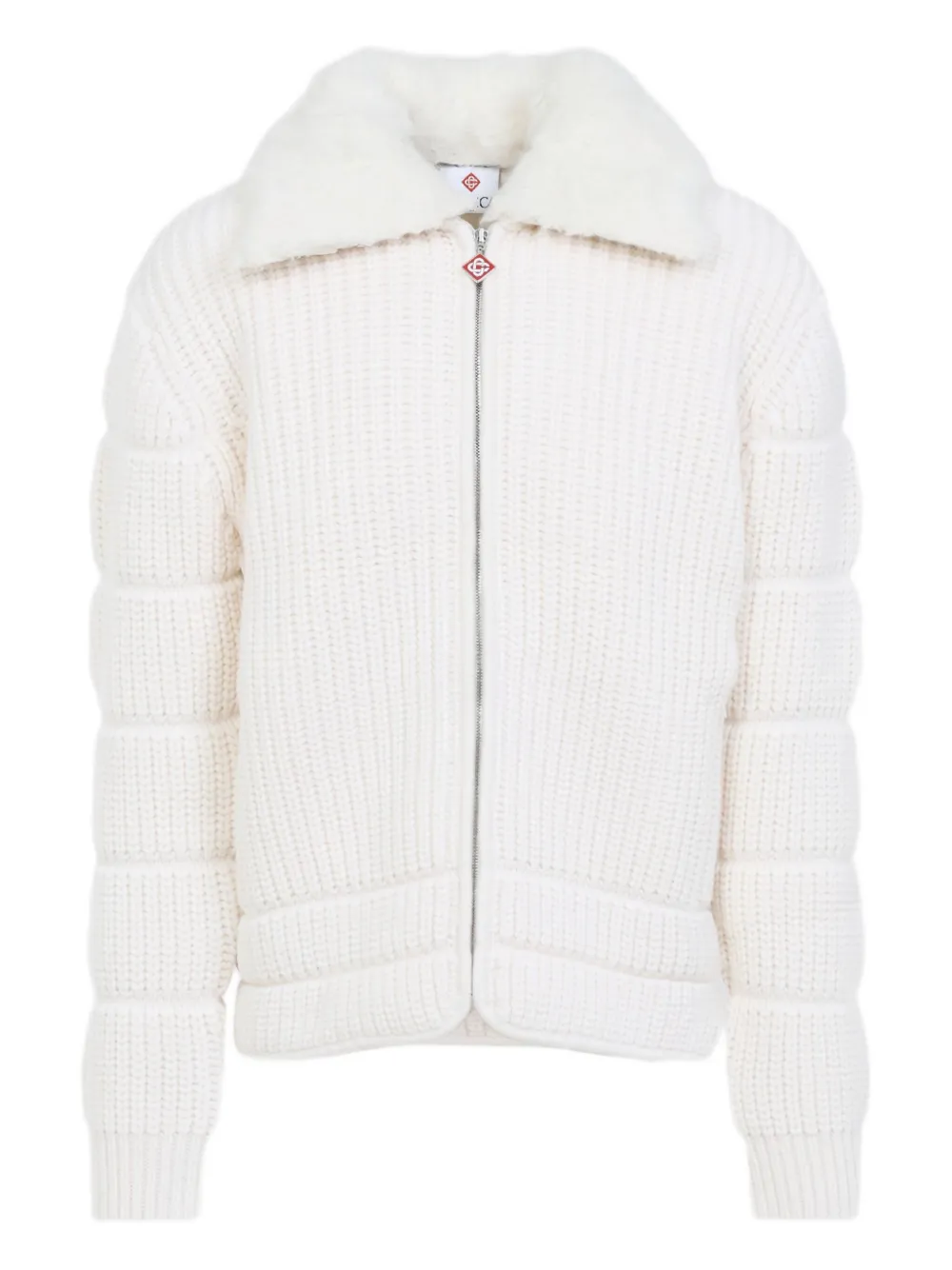 

Куртка из трикотажа в рубчик Casablanca, белый