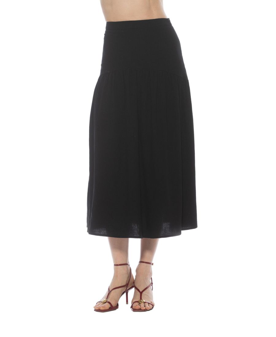 

Женская юбка-миди Michel с заниженной талией и сборками Alexia Admor, Black