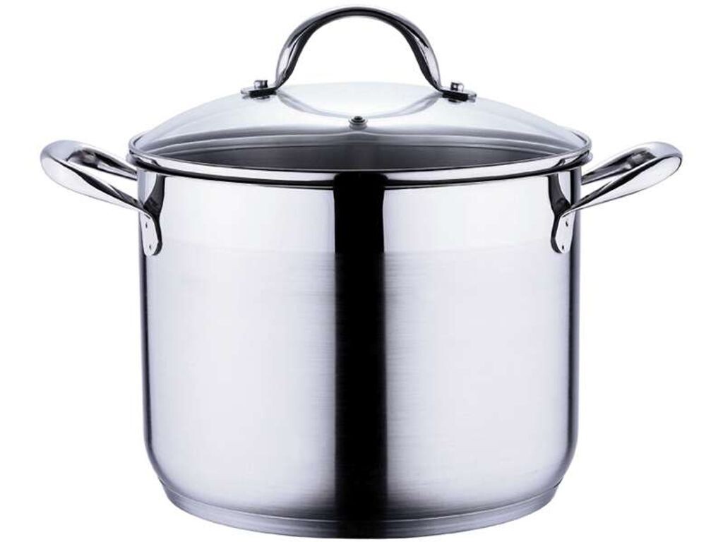 

Индукционная кастрюля Bergner со стеклянной крышкой 8,2 литра BG-6504