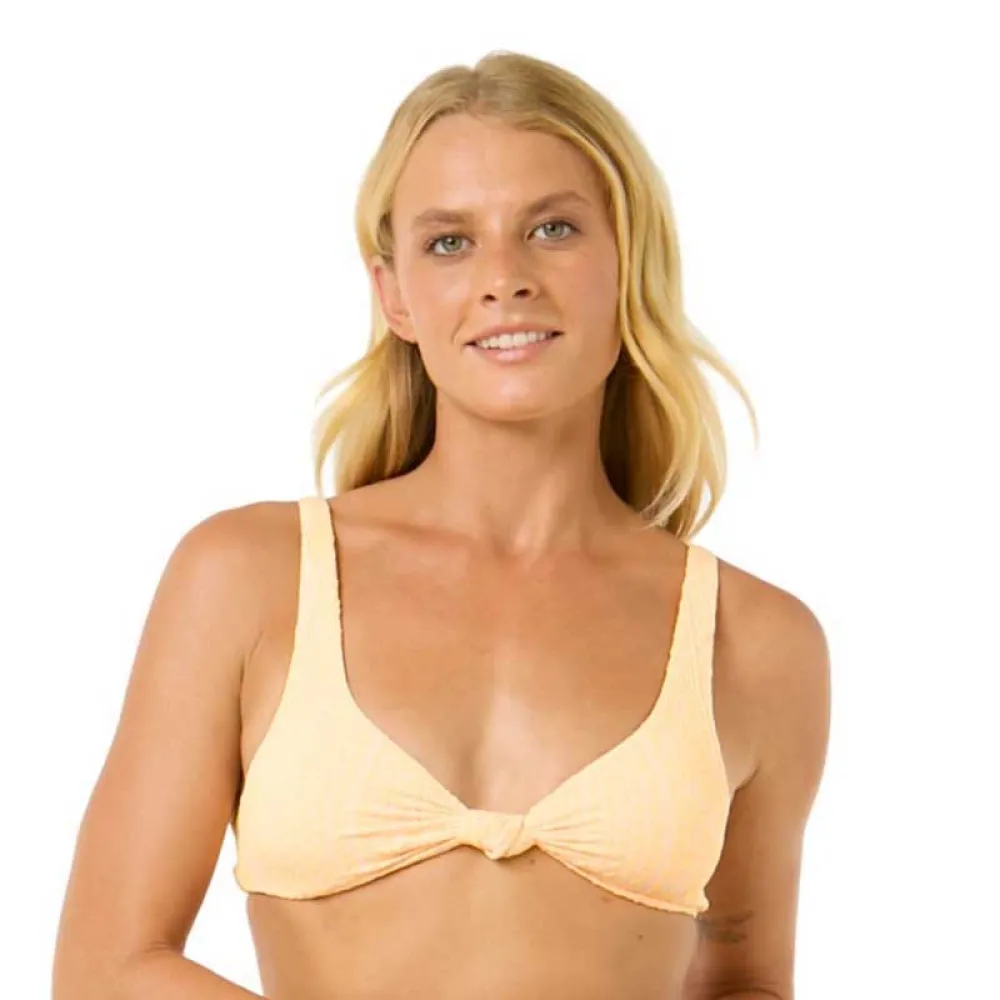 

Топ бикини Rip Curl La Joya Tall Knot Triangle, желтый