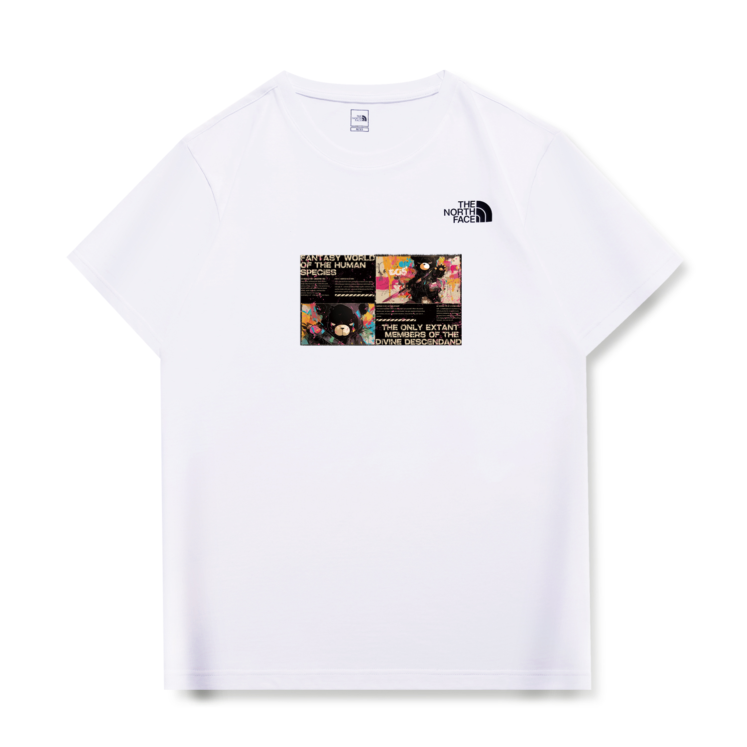 

THE NORTH FACE Футболка унисекс белая, Белый, THE NORTH FACE Футболка унисекс белая