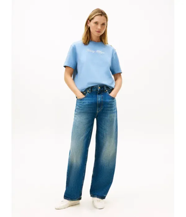 Футболка loose fit Tommy Hilfiger, синий — фото 2