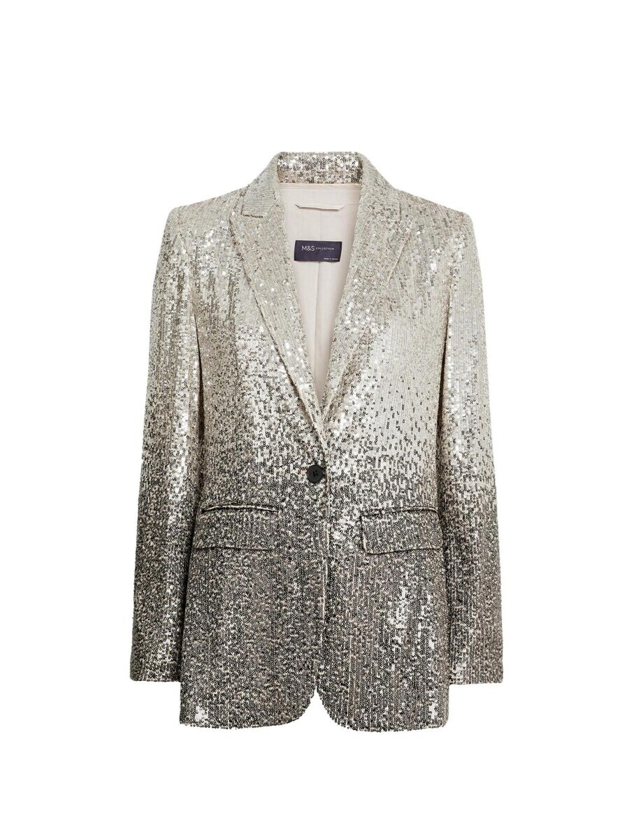 

Классический блейзер Marks & Spencer Blazer, серебряный