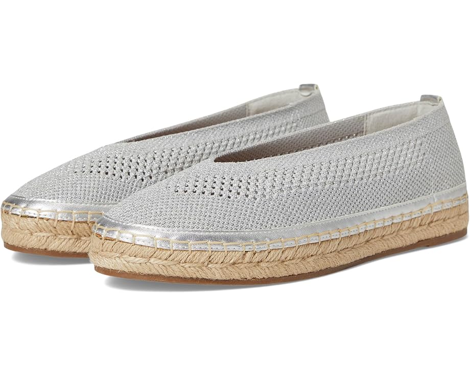 Балетки Lucky Brand Orena Knit Espadrille Sandals, серебряный