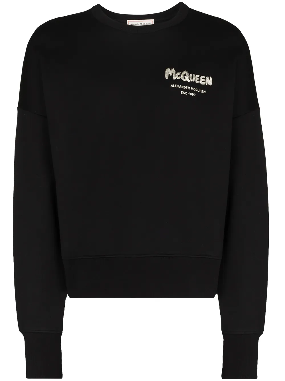 

Толстовка с принтом граффити Alexander McQueen, черный