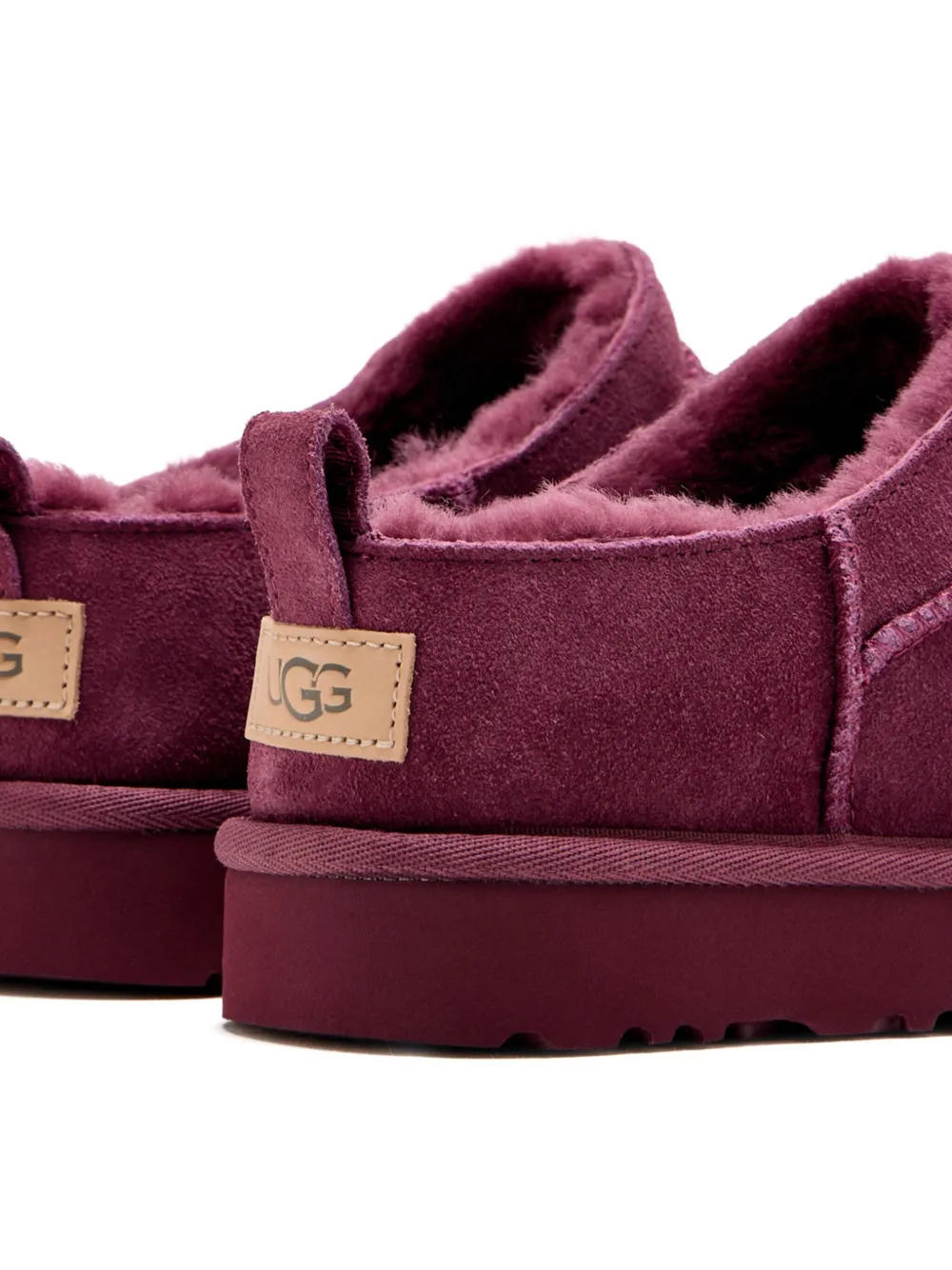 Замшевые тапочки с петлей для надевания Ugg, розовый — фото 4