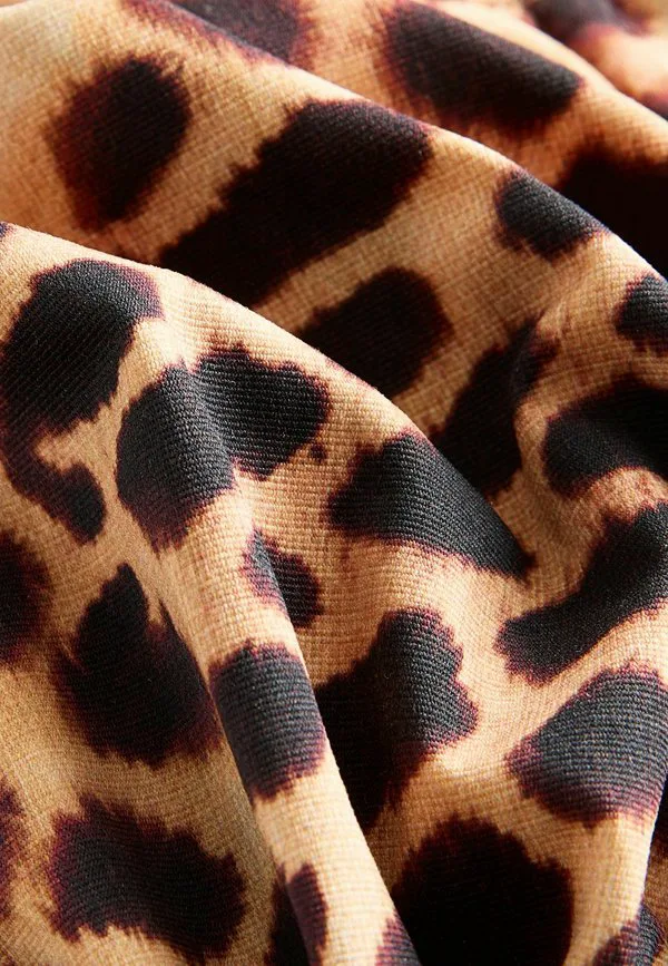 Верхняя часть бикини стандартного кроя без подкладки на косточках Next, Brown Leopard Print — фото 4
