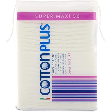 

Салфетки для очищения лица Cotton Plus Super Maxi, 50 шт Cottonplus